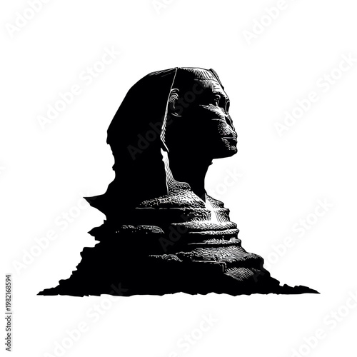 The Great Sphinx of Giza monument.