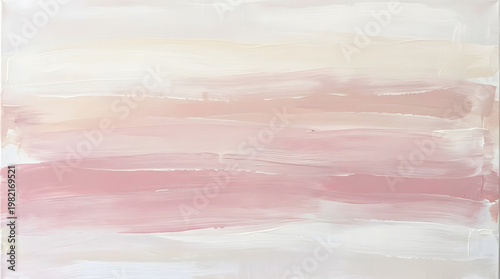 Soft Hues of Pastel Pink and White Brushstrokes Creating a Gentle, Calming Abstract Background