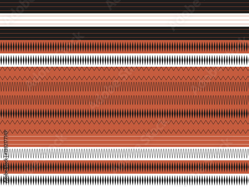 Traditional Tribal Geometric Ornament Ethnic Pattern Design