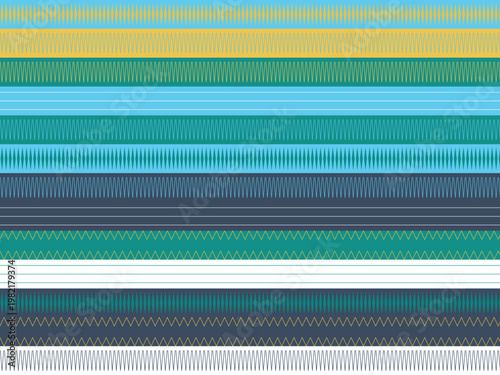 Traditional Tribal Geometric Ornament Ethnic Pattern Design