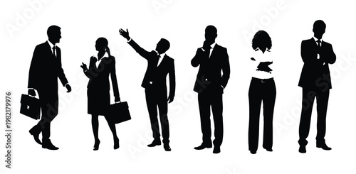  business individuals positioned against a white backdrop