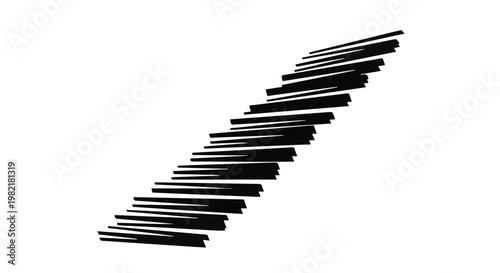 Stairs depicted as black diagonal lines represent upward mobility and career path development.
