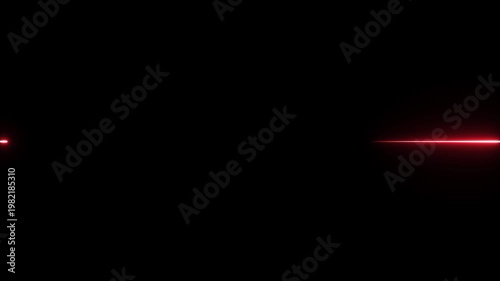 a digital graphic asset depicting a red laser beam, often used as a sci-fi blast effect. 