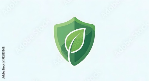 3d green leaf eco badge for sustainability and earth day campaign