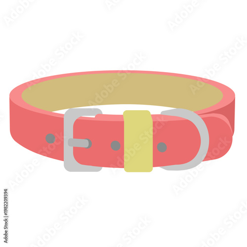 赤い首輪のイラスト