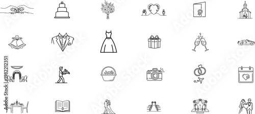 Collection of ancient egyptian hieroglyphs and symbols in black and white