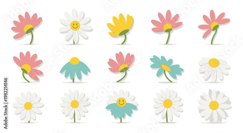 Collection of artificial intelligence (AI) chips and machine learning icons