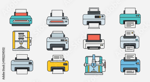 Modern Solar Energy Panel Icons for Clean Technology and Renewable Power Concepts