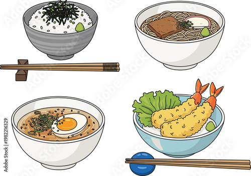 Mathematical Graph with Piecewise Function Lines Coordinate Grid and Linear Equation Plot Educational Math Diagram Illustration Set for Learning and Teaching