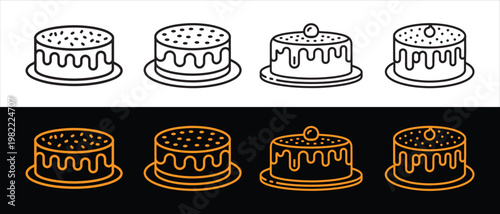 Photos Collection of sweet cake icons