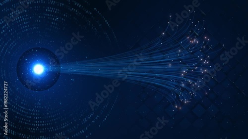 Large Language Models, Artificial Intelligence, Complex Algorithms, Chatbot Machine Learning. Data sorting. digital background. Big data visualization. Visual information. Computer code. Data networks