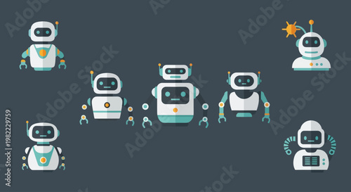 Home Security System Devices and Smart Surveillance Technology Flat Icons