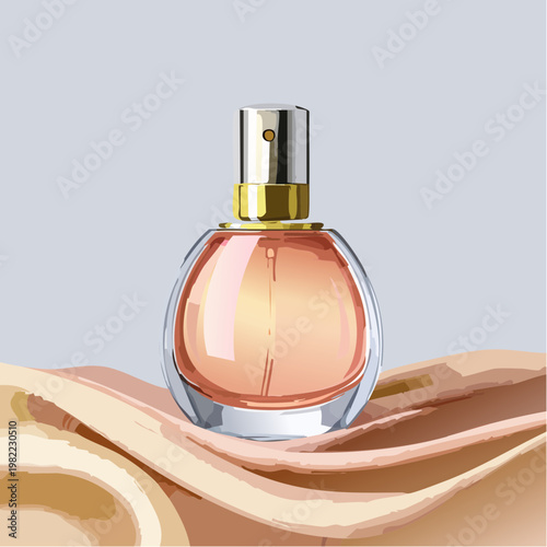 Parfüm und Seide im Luxus-Setting