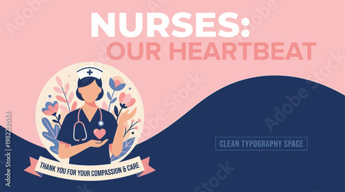 A vibrant illustration honoring nurses for their invaluable compassion and tireless commitment in delivering crucial healthcare services