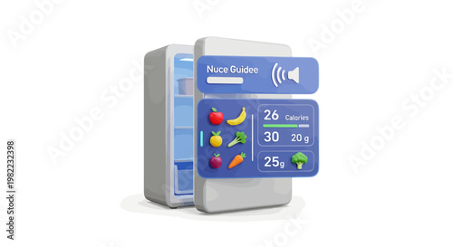 Nutrition label on a product packaging with colorful graphics