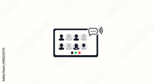 Online meeting or video conference call.