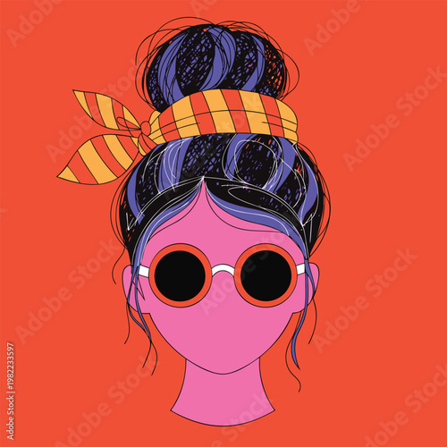 girl with sunglasses