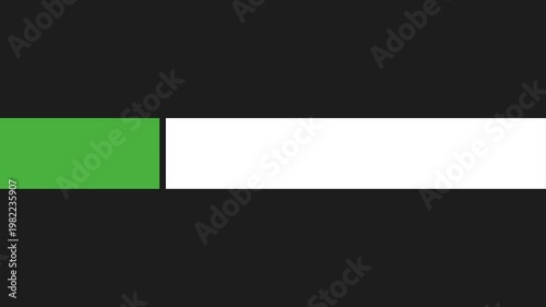 Modern Lower Third Title Bar Animation in Green and White