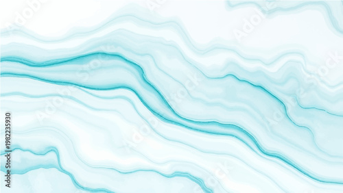 Vector An abstract image evokes the intricate patterns of flowing aqua water color, a harmonious fusion of fluidity and ethereal beauty.