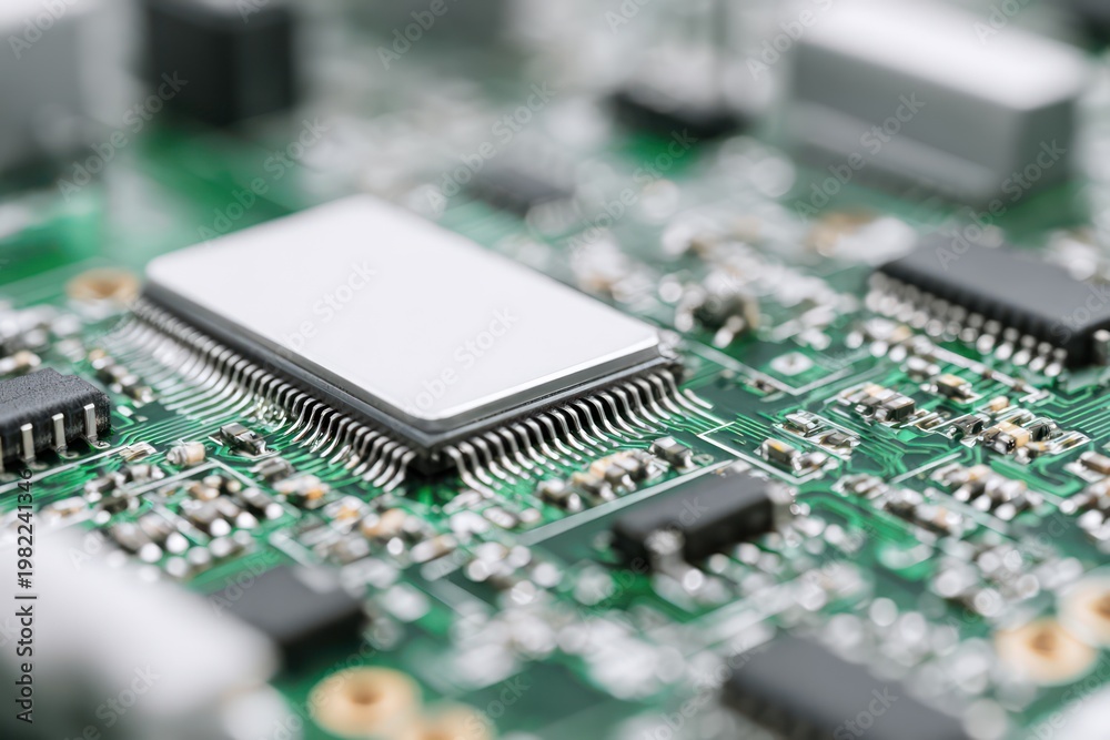 Obraz premium PCB hardware electronics with empty space