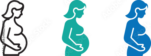 Pregnancy stages illustration a visual representation of gestation and maternal transformation