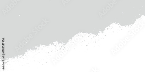Abstract blue grunge background vector illustration featuring a fresh water splash with liquid drops and transparent bubbles on a clean white texture backdrop