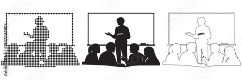 Speaker presenting to attentive audience in a classroom setting
