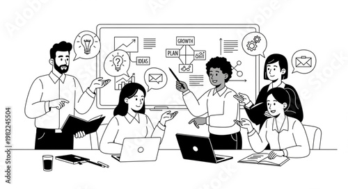 business people working together