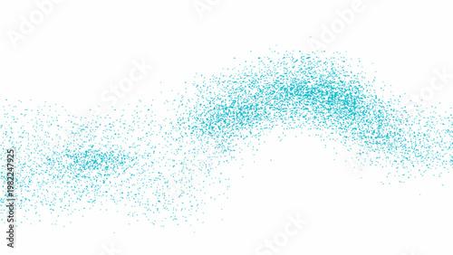 Abstract azure wave design artistic flow and airy elegance delicate particles and minimalist style and gentle gradient tranquil vibe and fresh creativity.