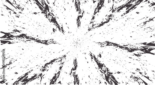 Dark grey abstract radial splatter pattern white grunge texture