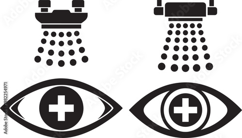 Eye exam using optometry device for vision test and eye care