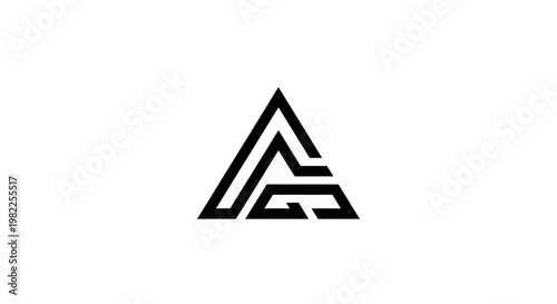 Free Download Geometric letter a design modern vector logo with triangle shape - GFXLoad