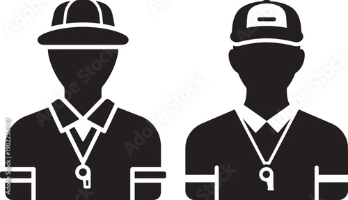 Coaches with hats and whistles