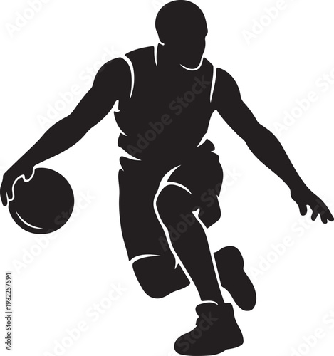 Basketball Sport Player Silhouette Collection