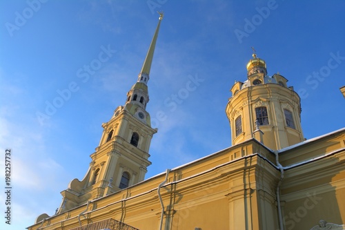 Peter and Paul Fortress, Peter and Paul Cathedral. Saint Petersburg, Russia.