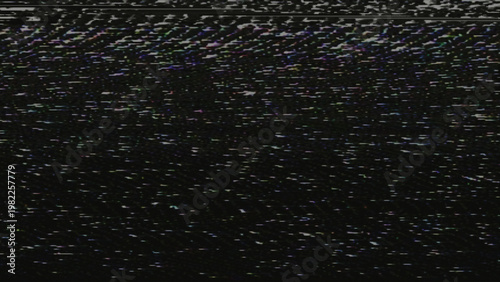 Fotografía Analog video static noise creating a retro tv effect with glitches, signal inter
