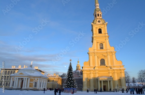 Peter and Paul Fortress, Peter and Paul Cathedral. Saint Petersburg, Russia.