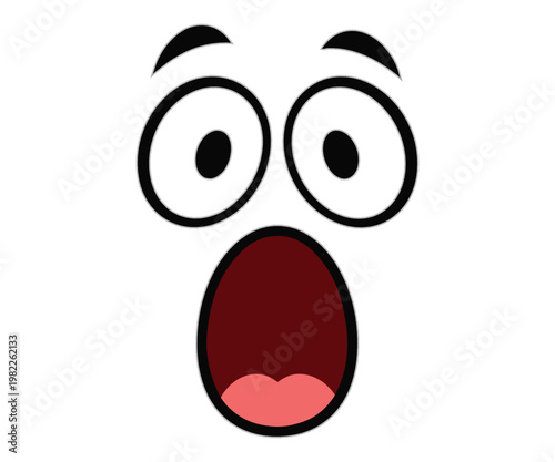 Face with surprised expression