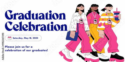 Graduation celebration invitation design for students with graduation celebration students invitation education university announcement graphics achievement academic graduate ceremony