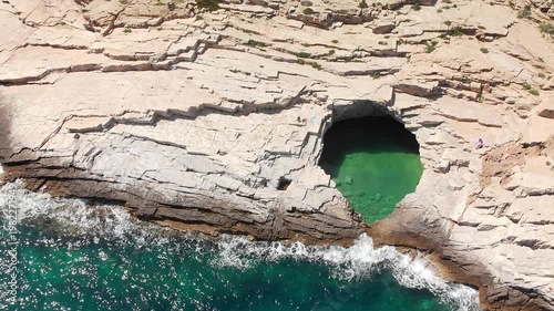 Giola lagoon in Thassos island, Greece