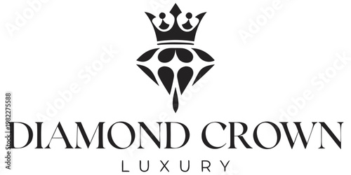 Diamond crown luxury jewelry brand identity with jewellery branding boutique precious gemstone accessories business corporate identity minimalist expensive collection engagement marketing