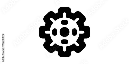 Complex mechanical gear cog symbol with mechanism mechanical industry engineering technology component technical manufacturing precision industrial configuration maintenance operation