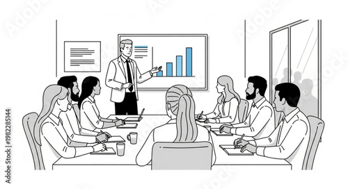 business meeting in office