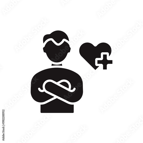 mental health icons minimalist flat style design, mental health Vector illustration on white background