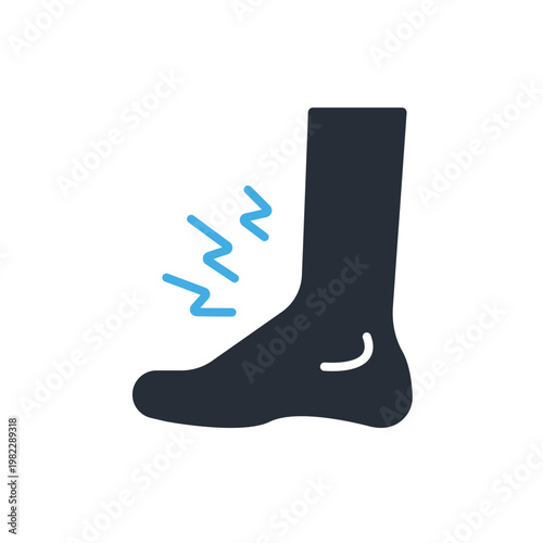 restless legs icons minimalist flat style design, restless legs Vector illustration on white background
