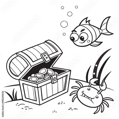 Crab Stealing Gold Coins