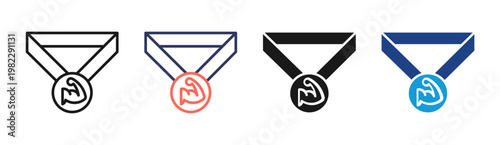 Energy Envelope icon set multiple style collection