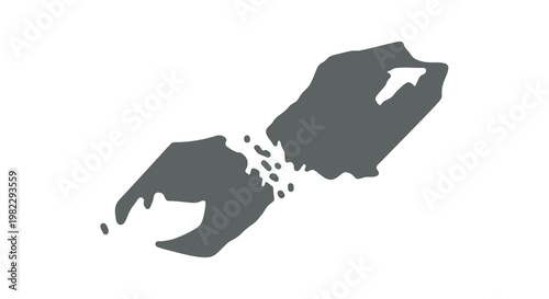 A black silhouette depicts a hand releasing or scattering small particles into the air high quality