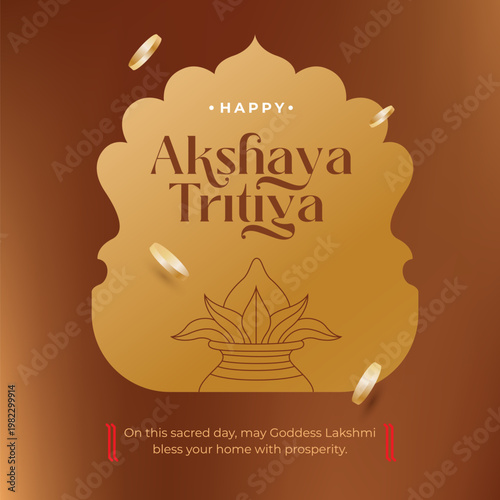Happy Akshaya Tritiya Festival Vector Banner Design Template with Jewellery Illustration