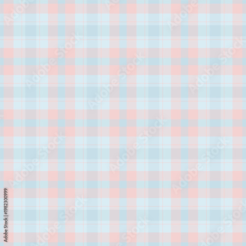 Calm pattern seamless vector, glen textile texture tartan. Fade plaid background check fabric in light and white colors.